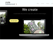 Tablet Screenshot of codesubstance.com